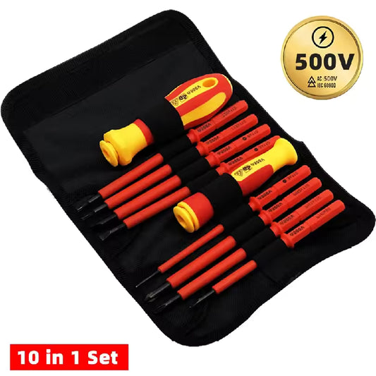 10-in-1 Insulated Screwdriver Set (500V)